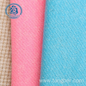 Knit polyester cotton french terry fabric for cloth